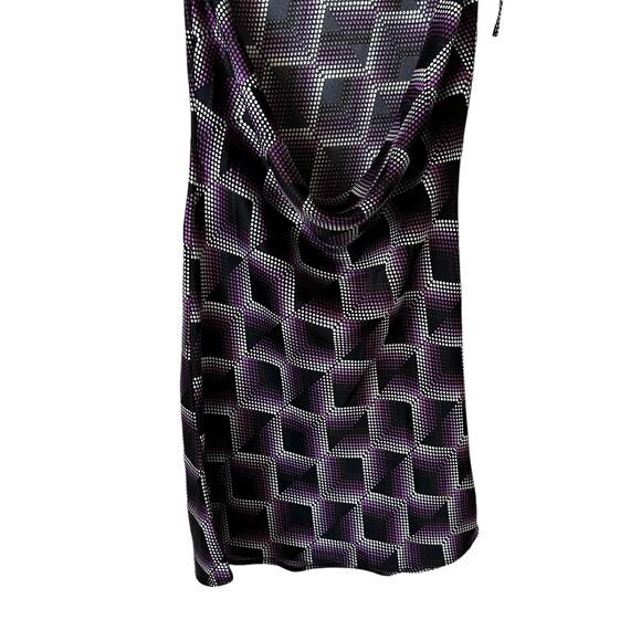 BP Nordstrom New Women's Geometric Backless Dress Purple XS Whimsigoth Y2k Goth - Picture 6 of 9
